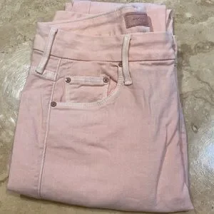 【在庫◎】Mother Looker Ankle Step Fray Pink Lemonade Mother Looker Ankle Step Fray Denim Jeans Pink Lemonade